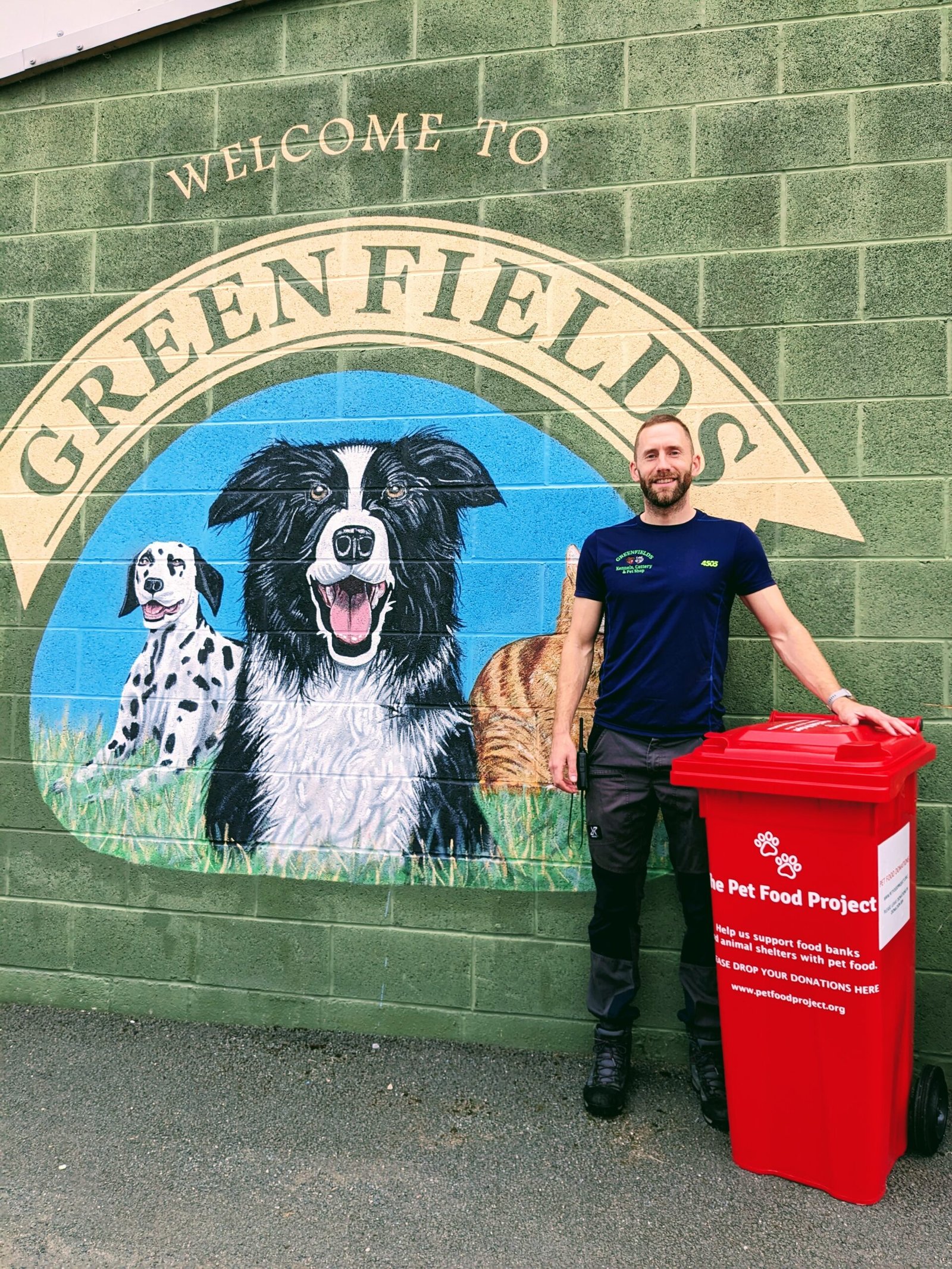 Pet Donation Drop Bin at Greenfields Kennels The Pet Food Project